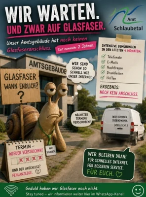 Wir warten. Und zwar auf Glasfaser. (Bild vergr&ouml;&szlig;ern)