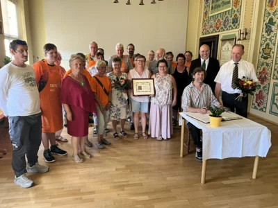 Ehrenbrief der Stadt Malchin für die Helferinnen und Helfer der Tafel Malchin