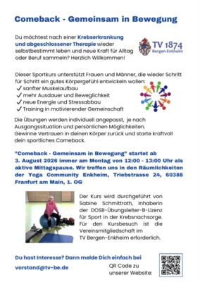 Meldung: Kurs ,,Comeback-Gemeinsam in Bewegung‘‘
