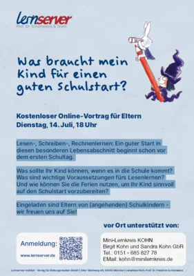 Kostenloser Online-Vortrag für Eltern