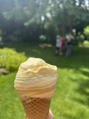 Eine Kugel Glück: Danke an das Café Dahl! (Bild vergr&ouml;&szlig;ern)