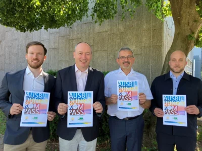 Von links: Raphael Morhard, Franz Feigl, Gerald Eichinger und Simon Ulbrich (Bild vergr&ouml;&szlig;ern)