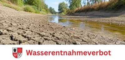 Landkreis untersagt vorübergehend Wasserentnahme aus Bächen, Flüssen und Gräben (Bild vergr&ouml;&szlig;ern)