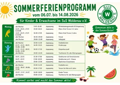 Vorschaubild zur Meldung: Sommerferienprogramm 2026