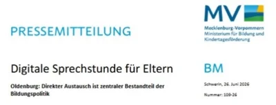 Digitale Sprechstunde für Eltern