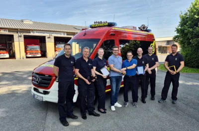 Gemeinsamer Startschuss für modernes Alarmierungs- und Führungssystem bei den Feuerwehren in  Espenau und Immenhausen (Bild vergr&ouml;&szlig;ern)