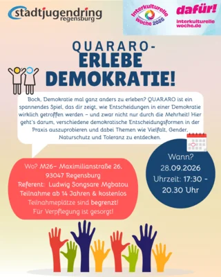 Quararo-Workshop (Interkulturelle Wochen)