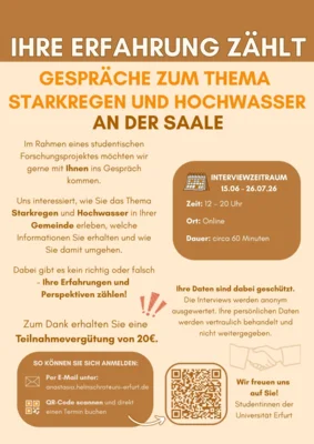 Studie zu Hochwassererfahrungen