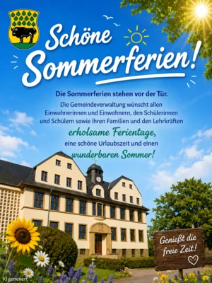Meldung: ☀️ Sommerferien in Sachsen! &#xD83CDFD6️&#xD83CDF33&#xD83CDF88