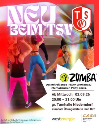 Neu im Kursprogramm: Zumba® Fitness! (Bild vergr&ouml;&szlig;ern)