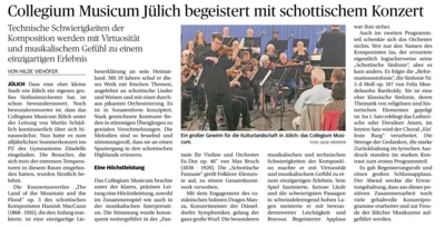 Collegium Musicum begeistert mit schottischem Konzert (Bild vergr&ouml;&szlig;ern)