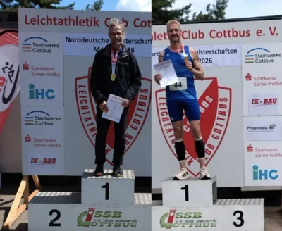 Leichtathletik - 4 x Erster, 2 x Zweiter