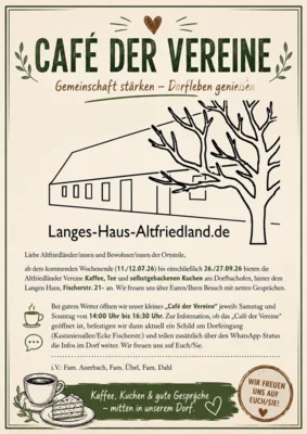 Café der Vereine am Dorfbackofen (Bild vergr&ouml;&szlig;ern)