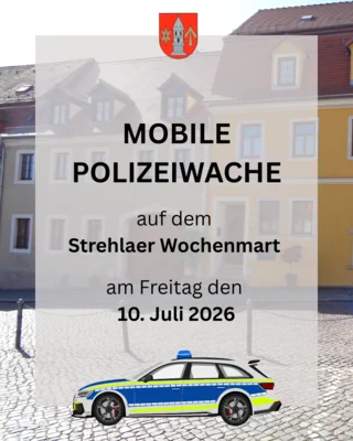 Mobile Polizeiwache auf dem Wochenmarkt (Bild vergr&ouml;&szlig;ern)