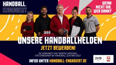 Große Bühne für das Ehrenamt: Handballverband Nordrhein ruft zur Bewerbung für „Unsere Handballhelden“ auf (Bild vergr&ouml;&szlig;ern)