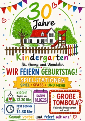 Foto zur Meldung: 30 Jahr Kita St.Georg und Wendelin Foto zur Meldung: 30 Jahr Kita St.Georg und Wendelin