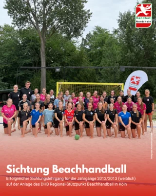 Große Resonanz bei Beachhandball-Sichtung des HNR (Bild vergr&ouml;&szlig;ern)