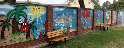 Graffitiprojekt: Jugendliche bringen Farbe ins Schönebecker Freibad