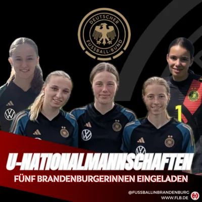 Fünf Brandenburgerinnen bei DFB U16-Perspektivlehrgängen