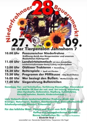 28. Bauernmarkt an der Tierpension Vogel (Bild vergr&ouml;&szlig;ern)