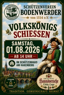 Plakat Volkskönigsschießen (Bild vergr&ouml;&szlig;ern)