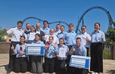 Die glücklichen Gewinner im Movie Park Bottrop