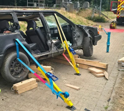 PKW nach der technischen Rettung
