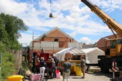 Richtfest des Feuerwehrgerätehauses Stücken (Bild vergr&ouml;&szlig;ern)