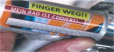 Fahrrad codieren (Bild vergr&ouml;&szlig;ern)
