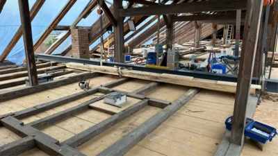 Sanierungsarbeiten am Gemeindezentrum nähern sich dem Abschluss (Bild vergr&ouml;&szlig;ern)
