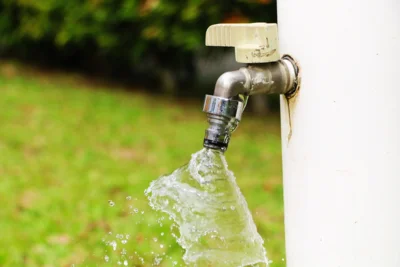 Wasserhahn mit ausfließendem Wasser, Bild von aidah auf Pixabay
