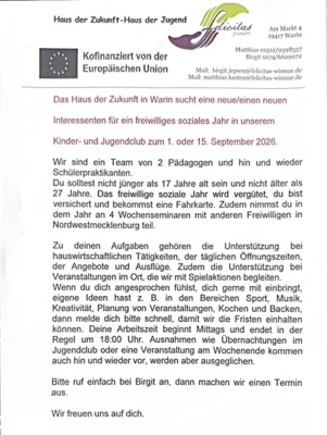 FSJler gesucht (Bild vergr&ouml;&szlig;ern)