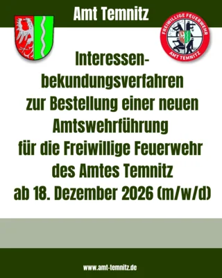 Amt Temnitz, Thomas Kresse, Interessenbekundungsverfahren, Amtsbrandmeister (Bild vergr&ouml;&szlig;ern)