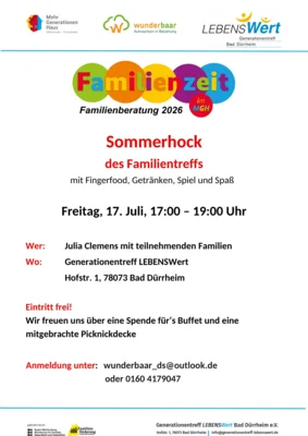 Sommerhock des Familientreffs