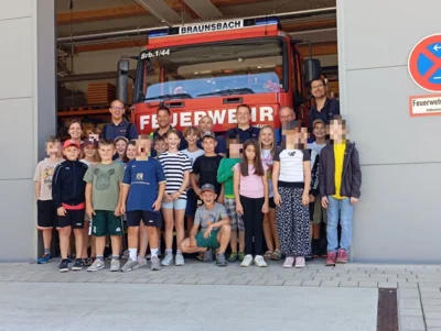 Meldung: Besuch bei der Feuerwehr in Braunsbach