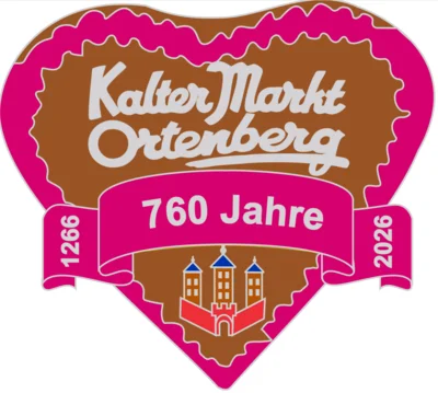 Ein Stück Ortenberger Tradition zum Anstecken – der neue Herzanstecker zum 760. Kalten Markt 2026