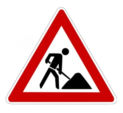 Verkehrsbehinderung durch Baustelle in der Bahnhofstraße