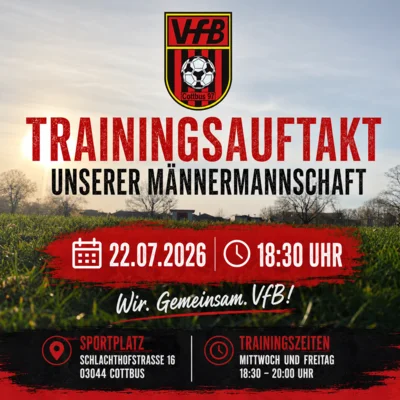 Meldung: Trainingsauftakt Männermannschaft