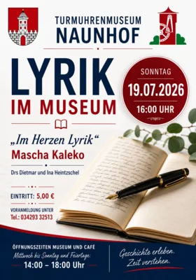 Lyrik im Museum - diesen Sonntag