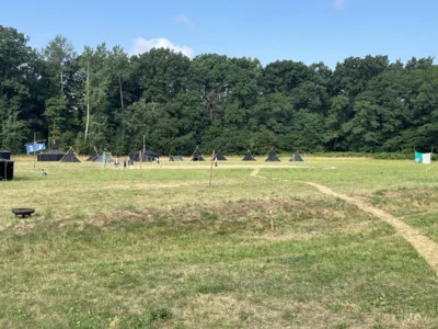 Zeltlagerplatz an der Pulsnitz in Königsbrück (Bild vergr&ouml;&szlig;ern)
