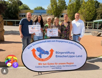 Bürgerstiftung EmscherLippe-Land unterstützt neue Lernräume mit 1.000 Euro (Bild vergr&ouml;&szlig;ern)