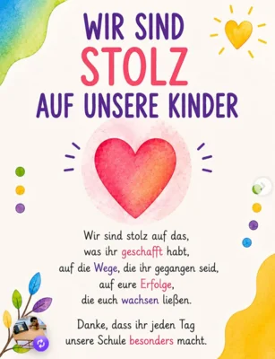 Zeugnisausgabe – Jedes Kind ist mehr als seine Noten (Bild vergr&ouml;&szlig;ern)
