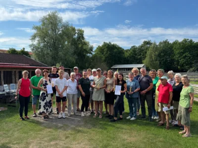 Mit einer stimmungsvollen Teamprämierung auf dem ElbtalAlpakahof in Breese fand das diesjährige STADTRADELN im Landkreis Prignitz seinen gelungenen Abschluss (Bild vergr&ouml;&szlig;ern)