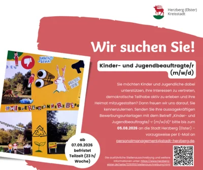 Wir suchen Sie!