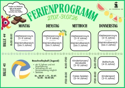 Start des Ferienprogramms