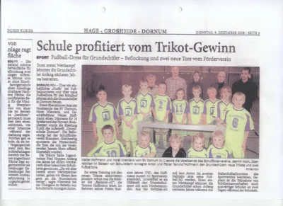 Trikotsatz für Grundschule Dornum (Bild vergr&ouml;&szlig;ern)