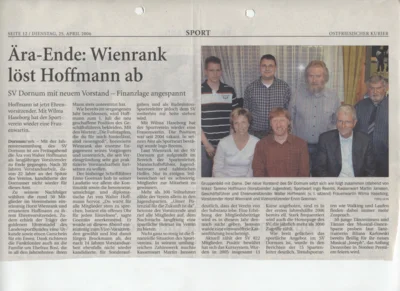 Horst Wienrank wird einstimmig zum neuen 1. Vorsitzenden (Bild vergr&ouml;&szlig;ern)