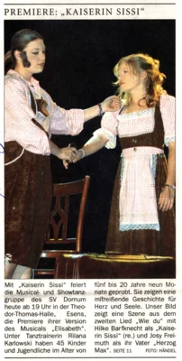 drei vorzeitig ausverkaufte Aufführungen der Musical-Dance-Gruppe (Bild vergr&ouml;&szlig;ern)