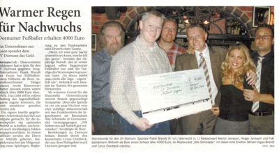 großzügige Spende für den Arbeitskreis Jugendfußball (Bild vergr&ouml;&szlig;ern)