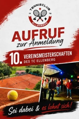 10. Vereinsmeisterschaften des TC Ellenberg - Anmeldung (Bild vergr&ouml;&szlig;ern)